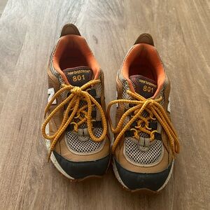New Balance 801 Brown Tan Orange Sneakers